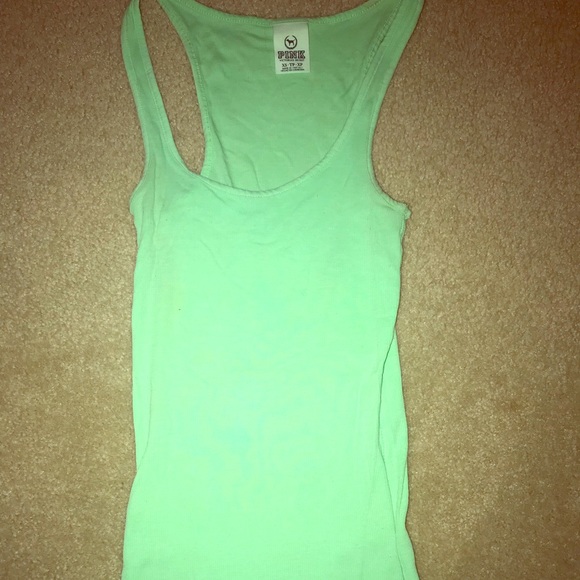 Pink Victoria S Secret Tops Bright Green Tank Poshmark